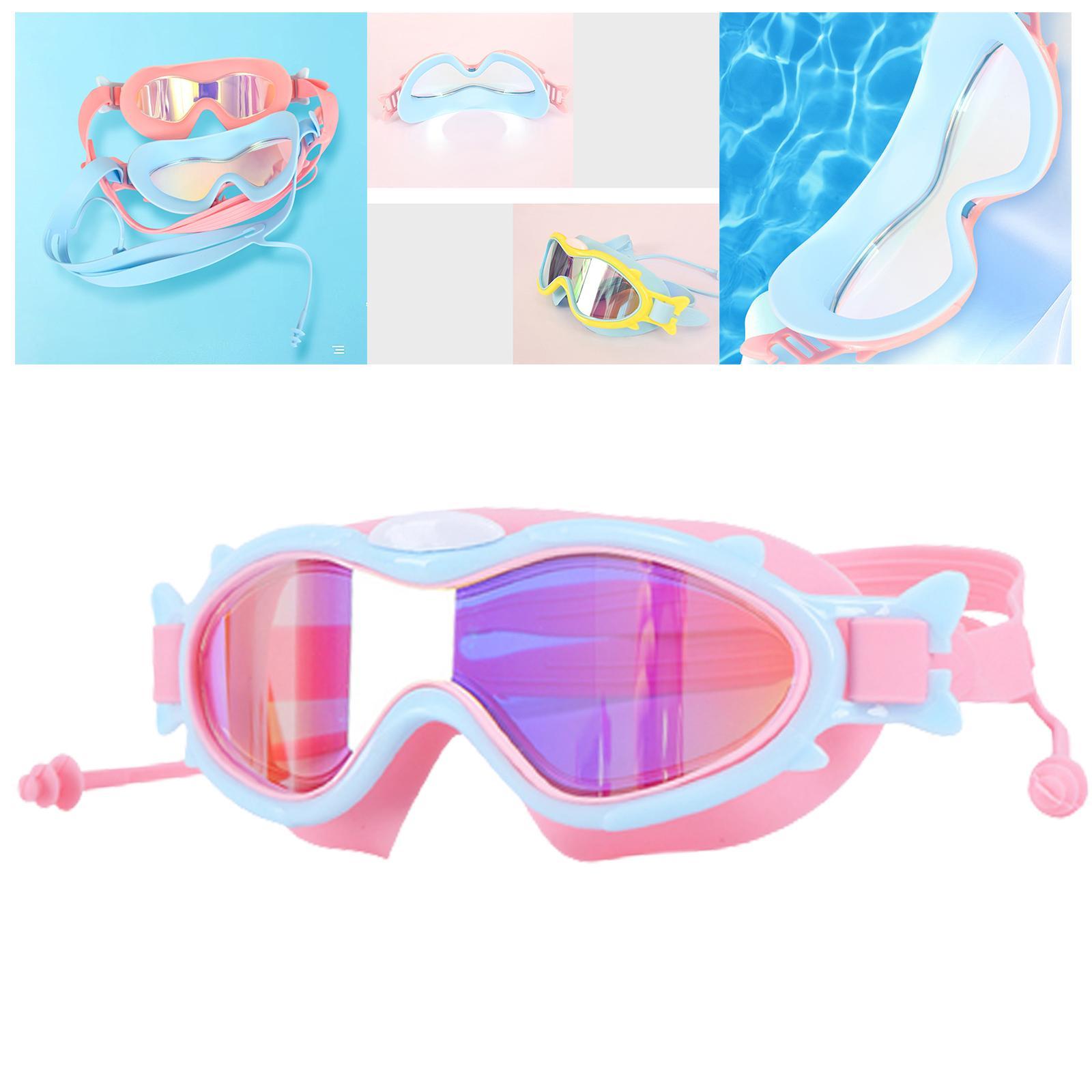 Kids Swimming Goggles with Ear Swim Goggles for Kids 6-14 Boys Girls