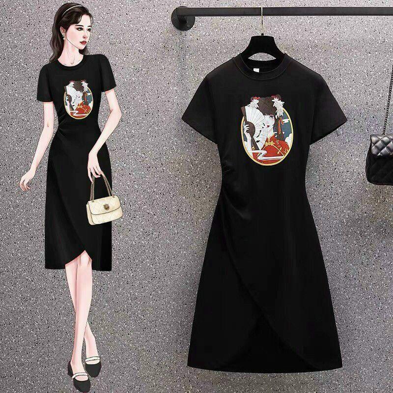 ĐẦM THUN CÔ GÁI NHÚNG EO