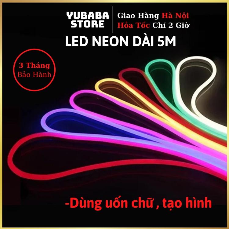 Cuộn LED Neon Dài 5M 12V, Trang trí phòng, Uốn chữ quảng cáo, hình ảnh sinh động