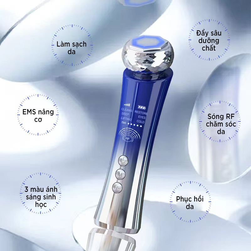 Máy Di Tinh Chất XGY-025, Máy Massage Mặt Điện Di Đẩy Tinh Chất Nóng Lạnh, Công Nghệ RF Thế Hệ Mới 2022