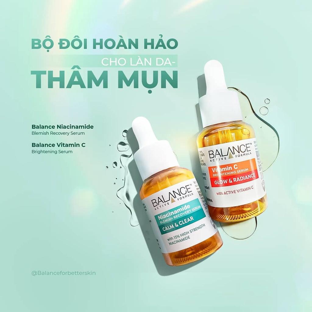 Serum Ngừa Mụn Giảm Thâm Balance Active Formula Niacinamide 15 % Blemish Recovery