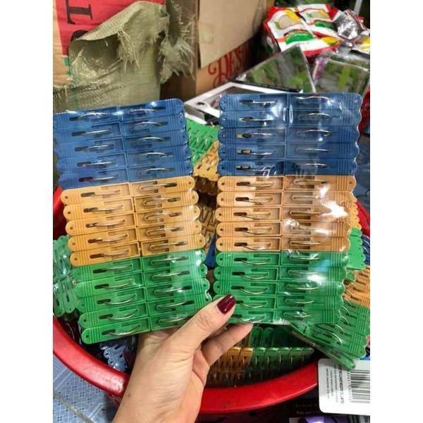 Com bo 10 kẹp quần áo nhựa cao cấp