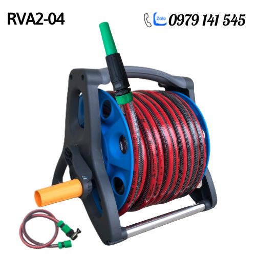 Bộ Rulo Tưới Cây, Rửa Xe Đa Năng RVA2, 20m Dây tưới 5 lớp Cao cấp siêu bền, chống gập chống xoắn kèm đủ Vòi tưới và phụ kiện nối nhanh dễ dàng sử dụng / Hồng Thanh Garden