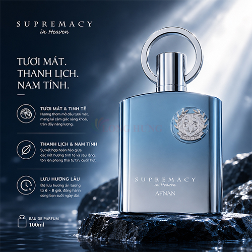Nước hoa Afnan Supremacy In Heaven Pour Homme EDP (100ml) - Hàng chính hãng