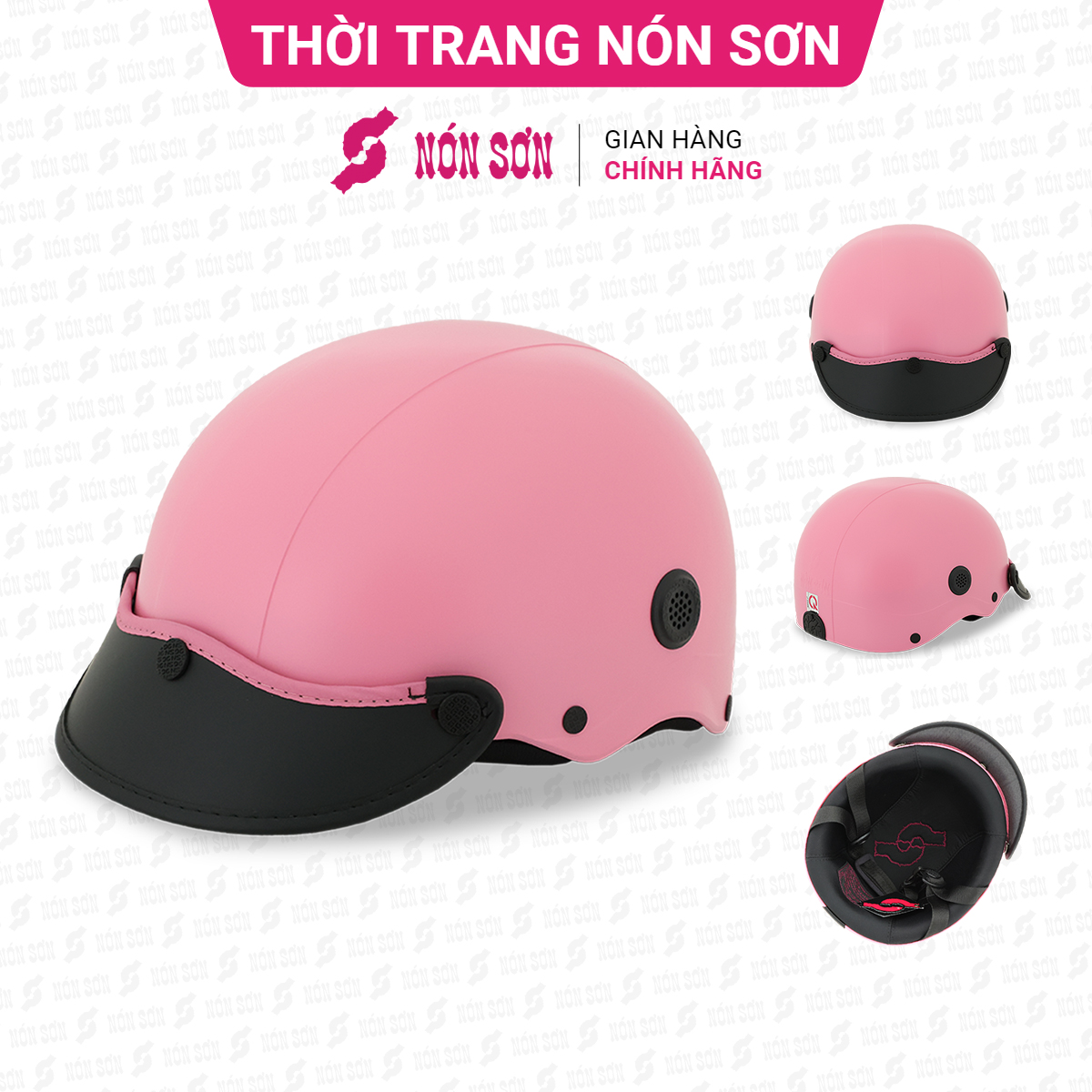 Mũ bảo hiểm nửa đầu lỗ thông gió chính hãng NÓN SƠN TG-HG391