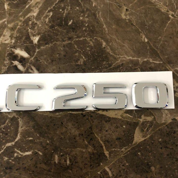 Decal tem chữ GLC300, GLC250, GLC200 dán đuôi xe ô tô
