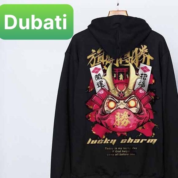 ÁO KHOÁC HOODIE NAM NỮ DÀY PHOM FORM RỘNG QUỶ ONI SAMURAI VIP CHẤT NỈ CHỐNG LẠNH NẮNG, NÓNG ĐÔNG HÈ - DUBAI FASHION