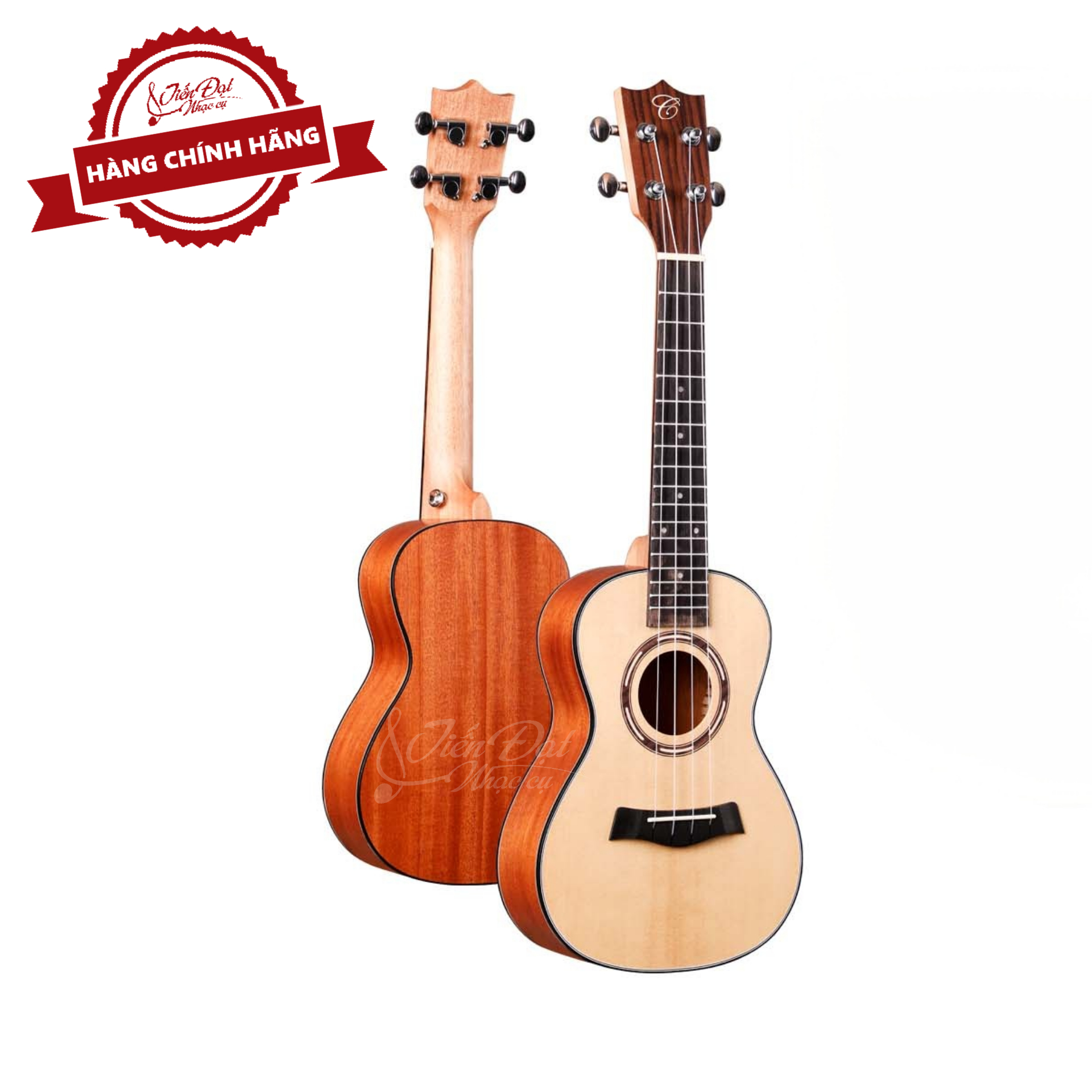 Đàn Ukulele Concert Chard WD-24THX-YS ,Gỗ vân sam, Kiểu dáng trẻ trung, Họa tiết đẹp - Hàng Chính Hãng