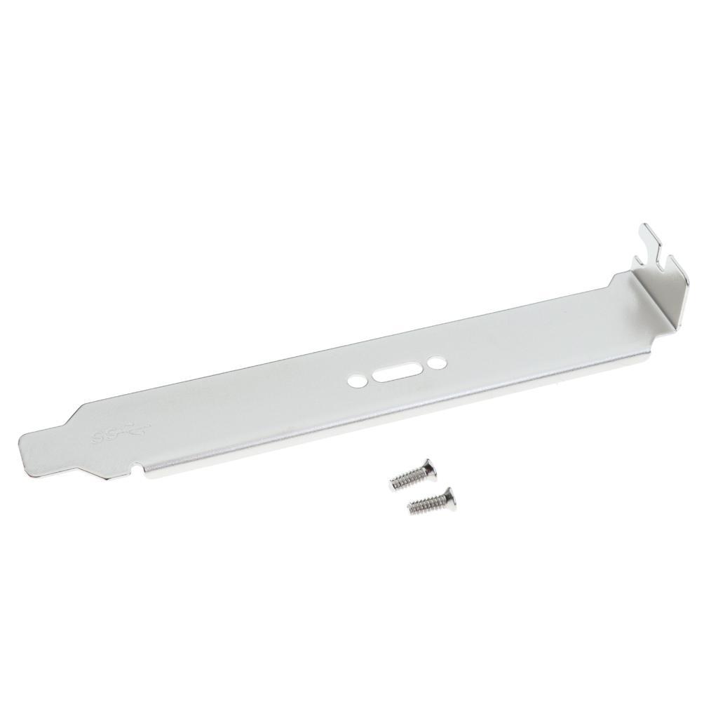 USB 3.1 Type C Female to USB 3.0 A Male Data Extension Cable with Profile Bracket and Panel Mount Screw