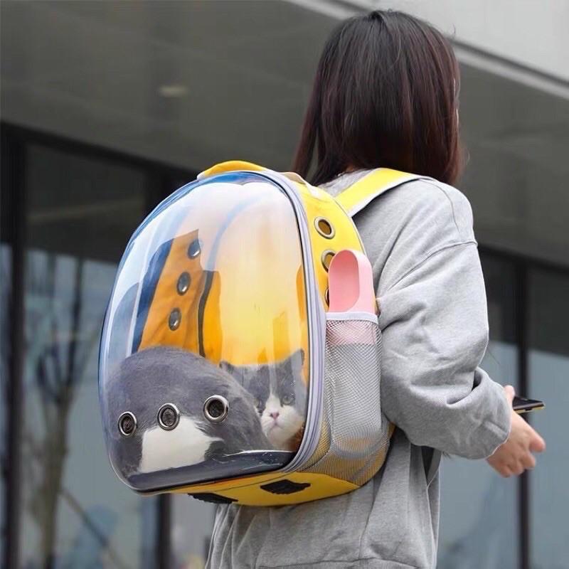 Balo phi hành gia cho mèo chất liệu đẹp nhiều màu sắc