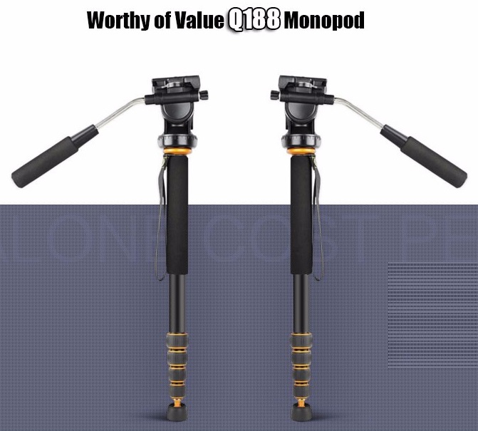 Chân đơn Monopod Beike QZSD-188 có củ dầu, Hàng nhập khẩu