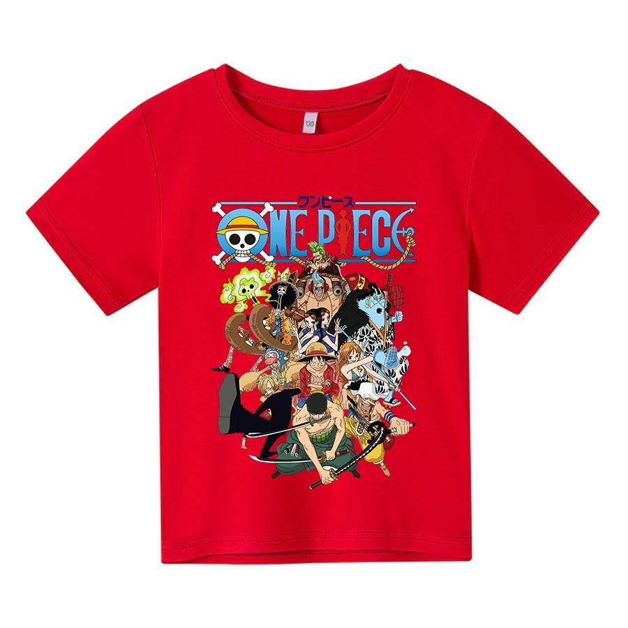 Áo thun trẻ em ONE PIECE, 4 màu, có size người lớn, King Cotton