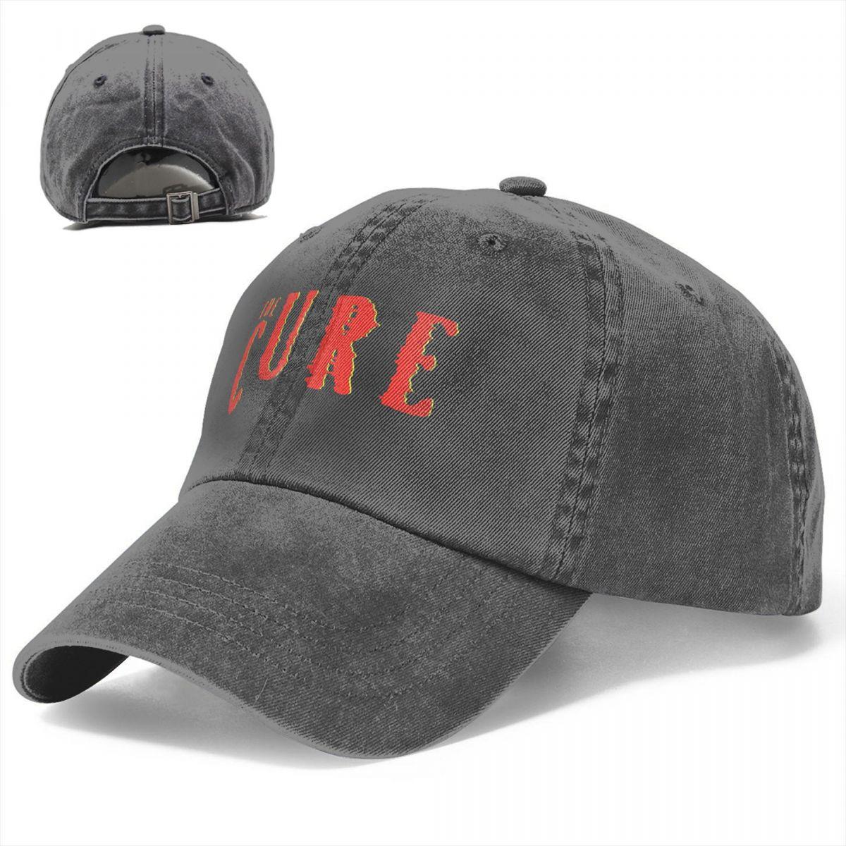 The Cure Water Wash Ponytail Cap Cap điều chỉnh mũ người lớn Unisex Cap Spring Autumn Classic Casquette Gorras Color: Dark Gray Size: One Size