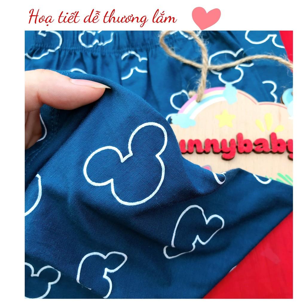 Bộ dài tay cho bé thun lạnh hoạ tiết dễ thương bé trai bé gái