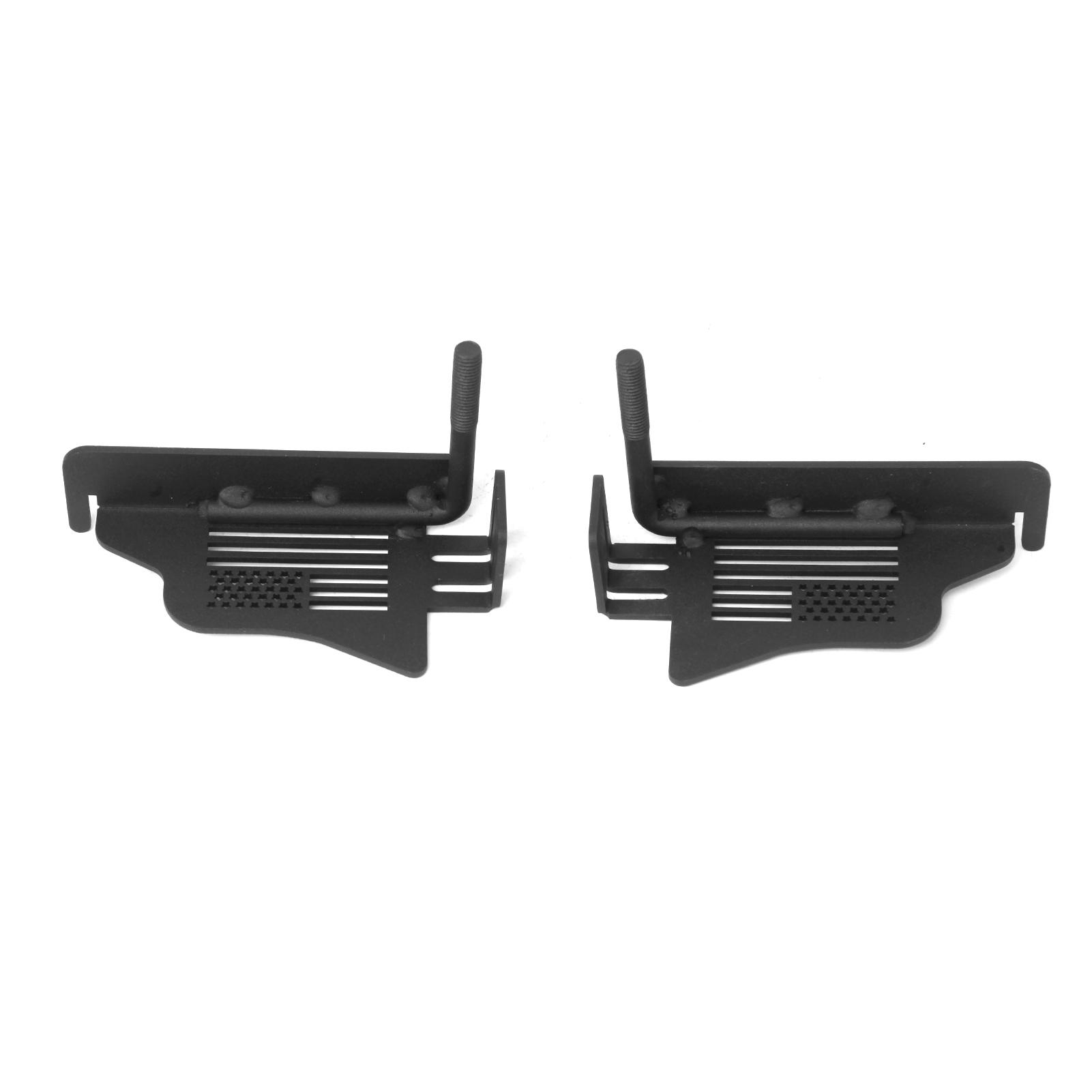 Foot Pegs Door Hinge Foot Pegs Rest Pedal Replacement for Jeep Wrangler JK JL 2007-2023 2pcs