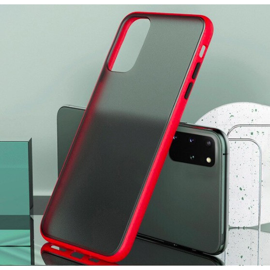 Ốp lưng trong nhám viền màu chống sốc cho SamSung Galaxy S10 Lite
