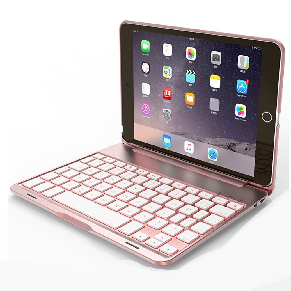 Bàn phím Bluetooth F8S cho iPad Mini 123 - 7 màu đèn cho bàn phím