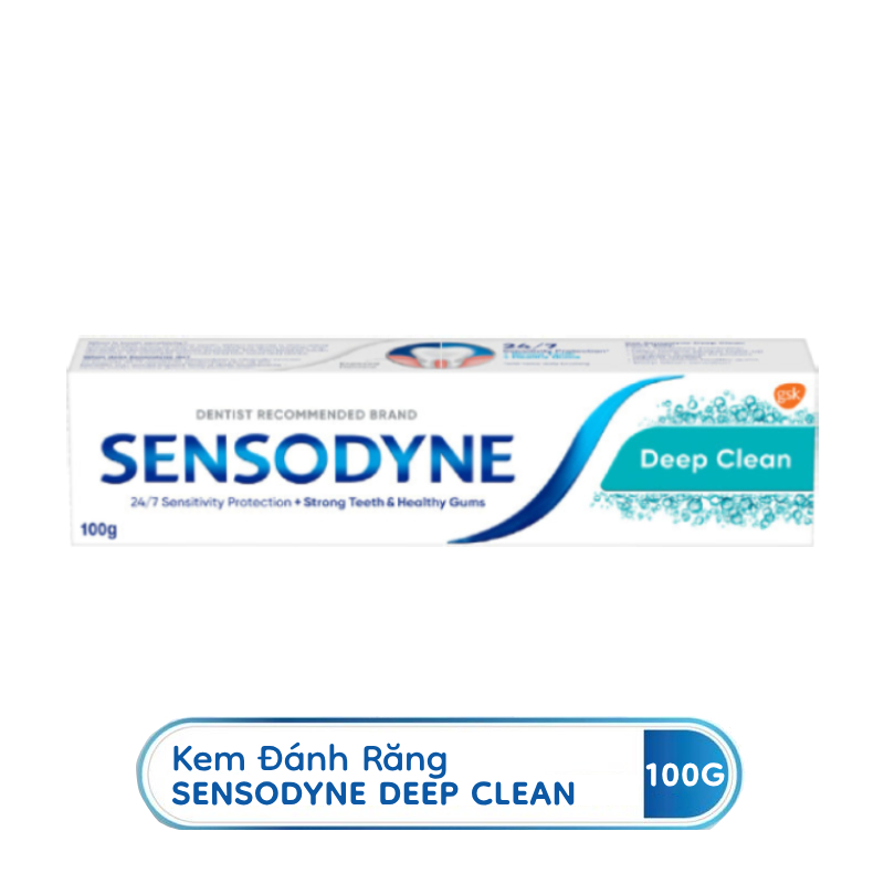 [Bộ 4] Kem Đánh Răng Sensodyne Deep Clean 100g/tuýp