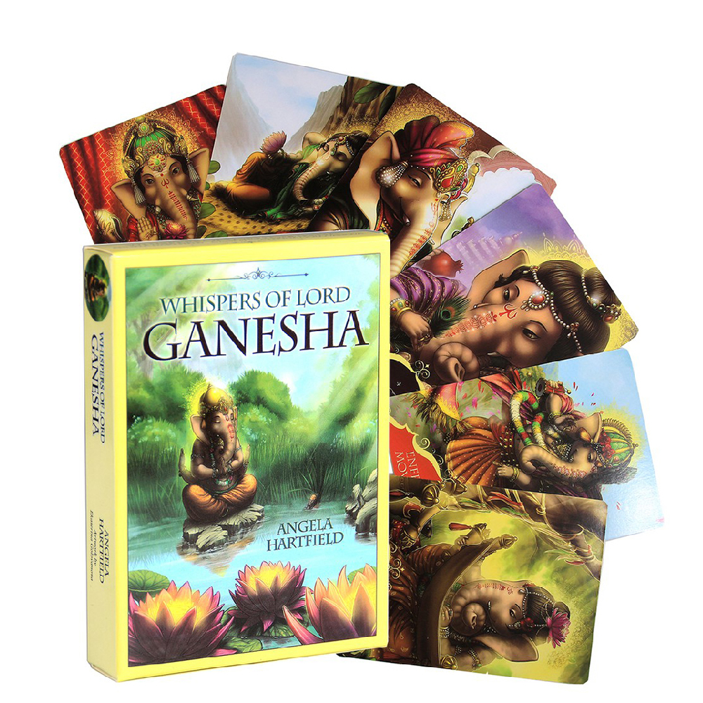 Bài Whispers Of Lord Ganesha 50 Lá Bài Tặng File Tiếng Anh Và Đá Thanh Tẩy