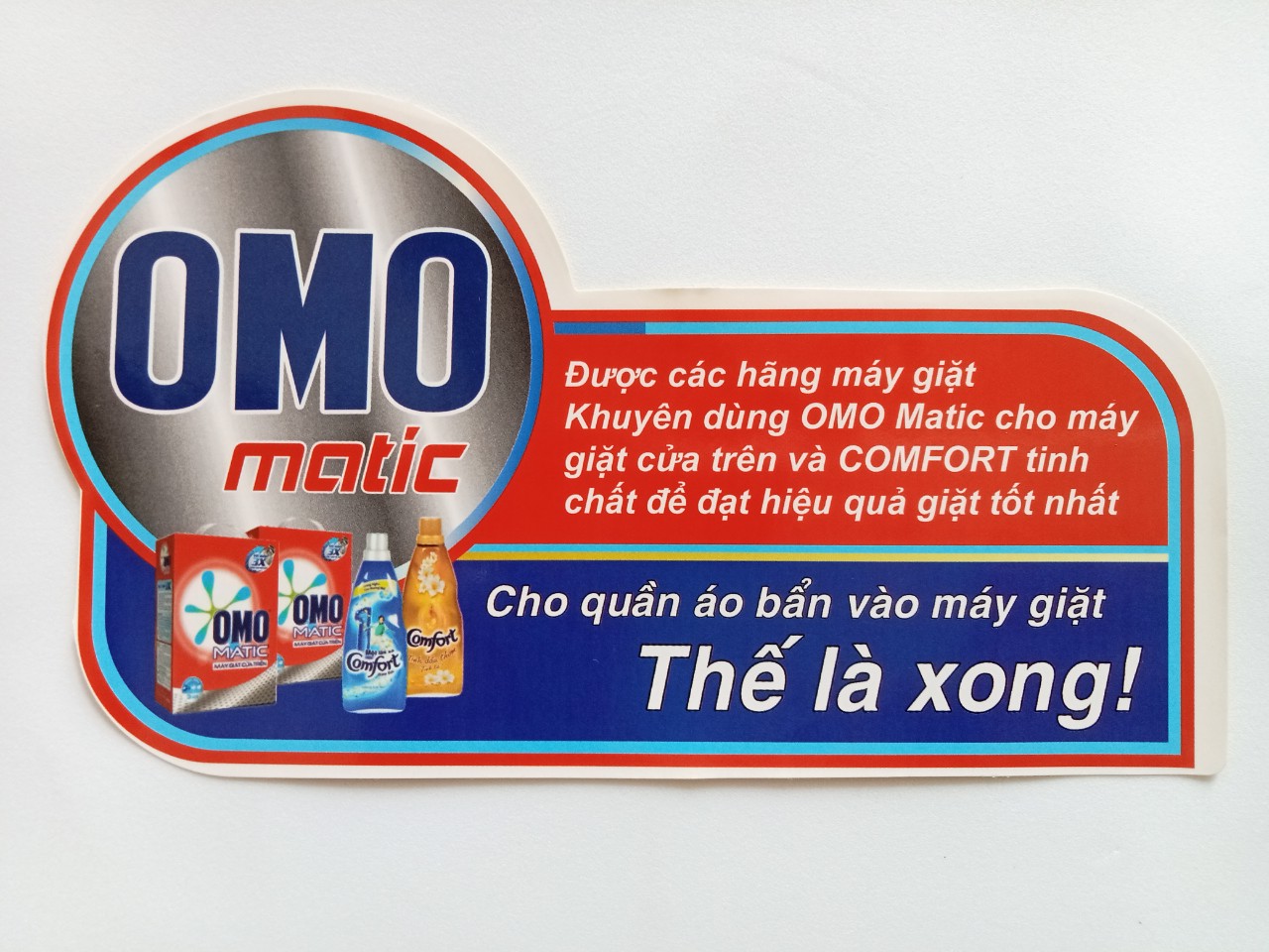 TEM DECAN DÁN MÁY GIẶT OMO 