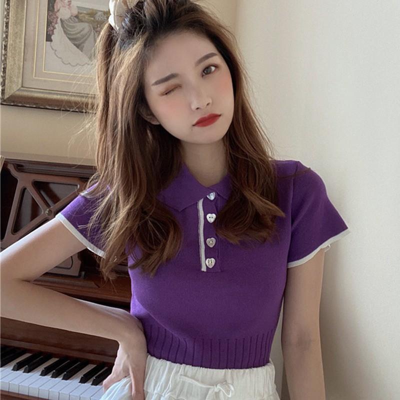 Áo Thun Nữ Ngắn Tay Cổ Tròn Thời Trang