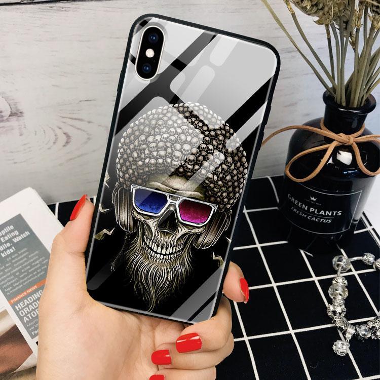 Ốp Lưng Đầu Lâu Gọn Nhẹ dành cho Iphone 6/6Plus/6S/6S Plus/7/7Plus/8/8Plus/X/Xs/Xs Max/11/11 Promax/12/12 Promax Lpc20120296