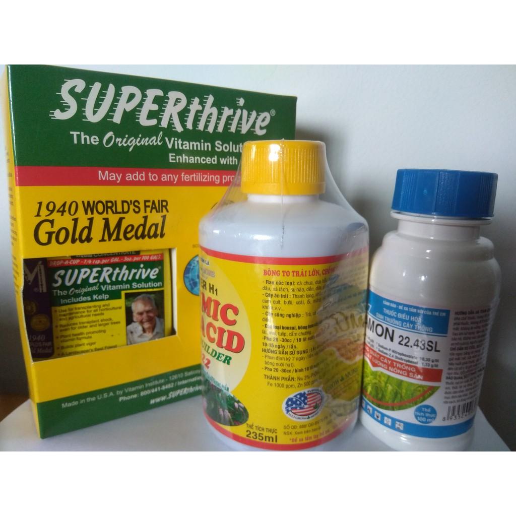 Combo siêu kích rễ Acid humic + superthrive +dekamon