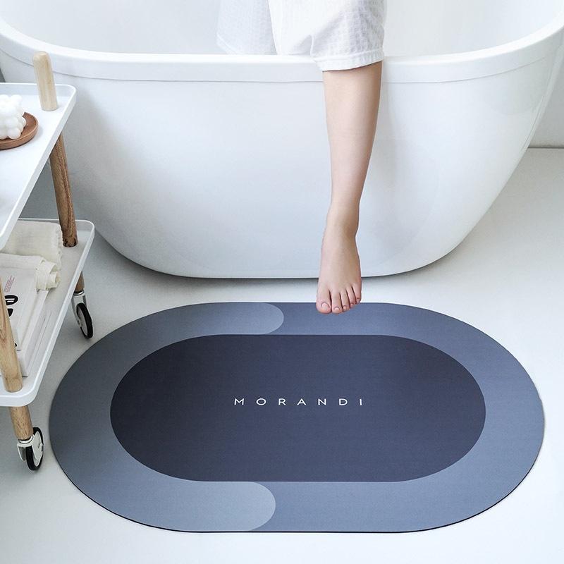 Thảm Dậm Chân Silicon BATH MAT Hút Nước Siêu Thấm - Thảm Lau Chân Siêu Mềm Siêu Dày, Thấm Nước Chất Liệu Chống Trượt
