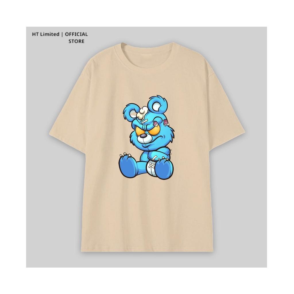 Áo thun thiết kế Unisex họa tiết bear basic local brand, Cotton Cao Cấp 100%