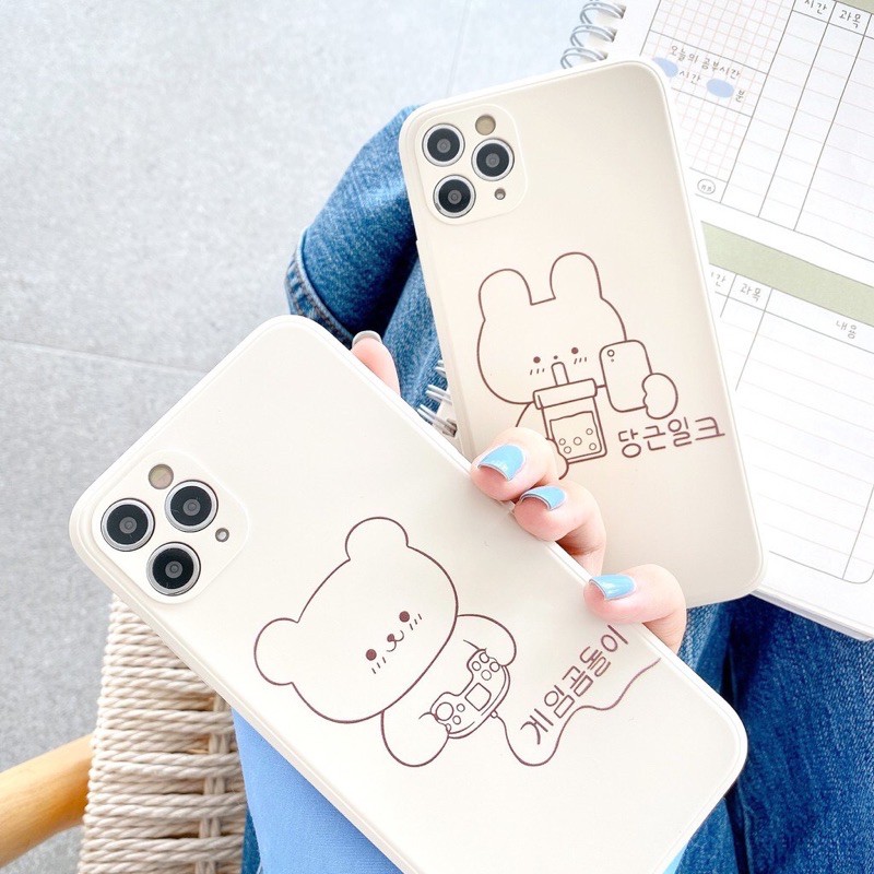 Ốp Lưng iPhone Cạnh Vuông Gấu Play Dành Cho iPhone 6 / 6 Plus / 7 / 7 Plus / 8 / 8 Plus / X / Xs / Xs Max / 11 / 11 Pro / 11 Pro Max / 12 / 12 Pro / 12 Pro Max