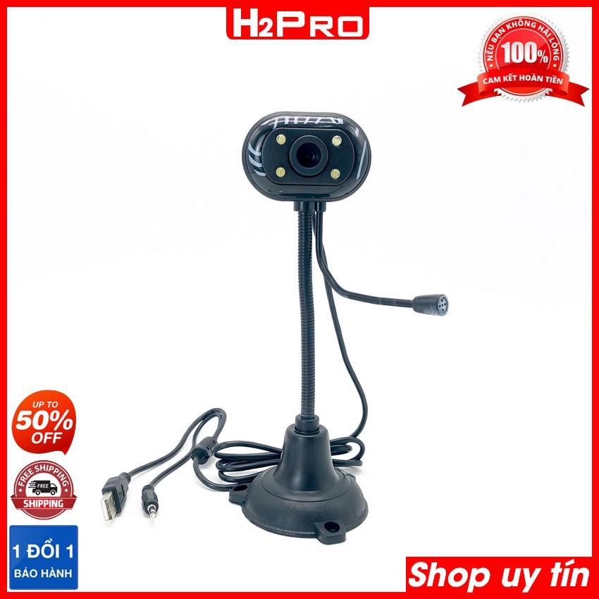 Webcam Chân Cao Có Mic H2Pro chất lượng cao, Webcam giá rẻ cho học sinh, sinh viên