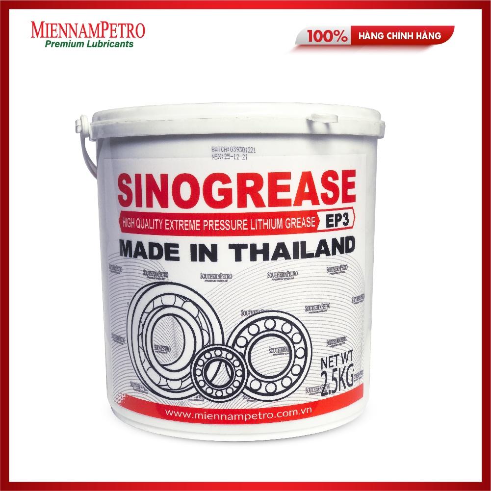 Mỡ Bôi Trơn MiennamPetro Sinogrease EP3 NLGI 3 2,5KG Bảo Vệ Ô Tô Công Nghiệp Cao Cấp