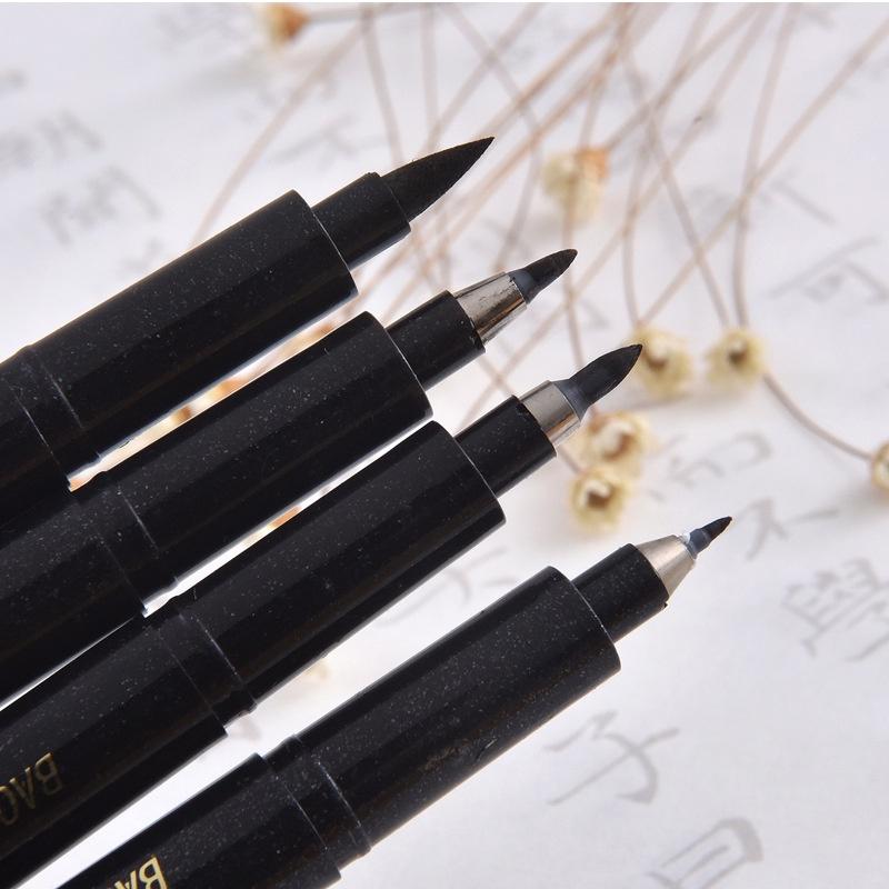 S56 - Bút brush đầu mềm Baoke viết calligraphy thư pháp hiện đại trang trí sổ bullet journal, tiêu đề, tựa bài