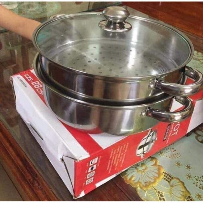 Nồi hấp Inox 2 tầng Pot 28cm