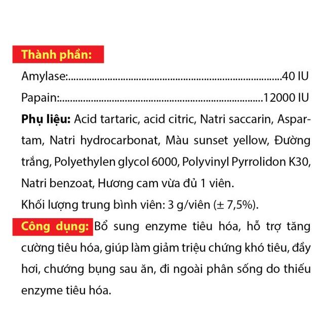 Combo 2 Tuýp Viên sủi tiêu hóa PEPTITNE Roxtech giảm đầy hơi, khó tiêu, chướng bụng - Tuýp 20 viên