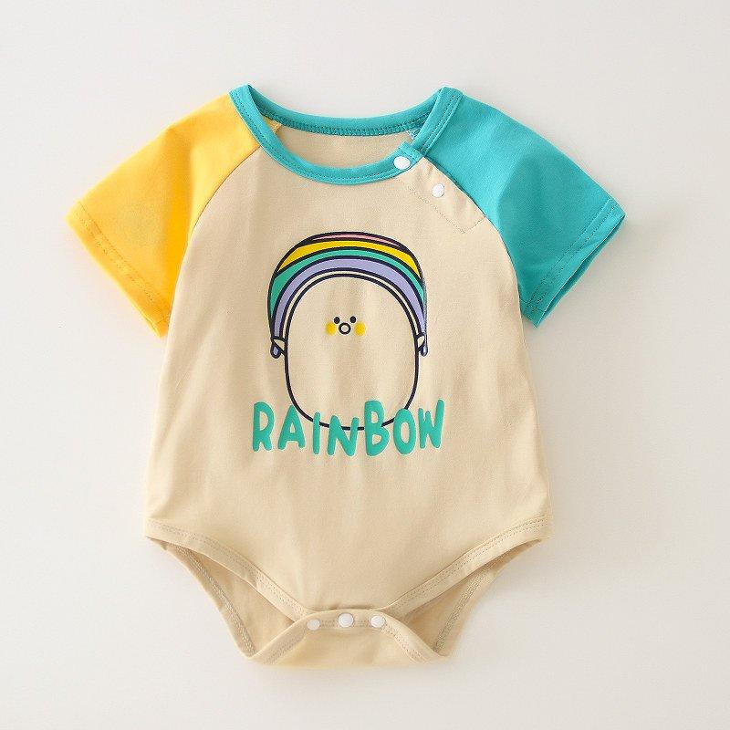 Bodysuit cho bé gái bé trai mẫu Body chip ngắn tay cotton họa tiết dễ thương cho trẻ sơ sinh từ 3-12kg