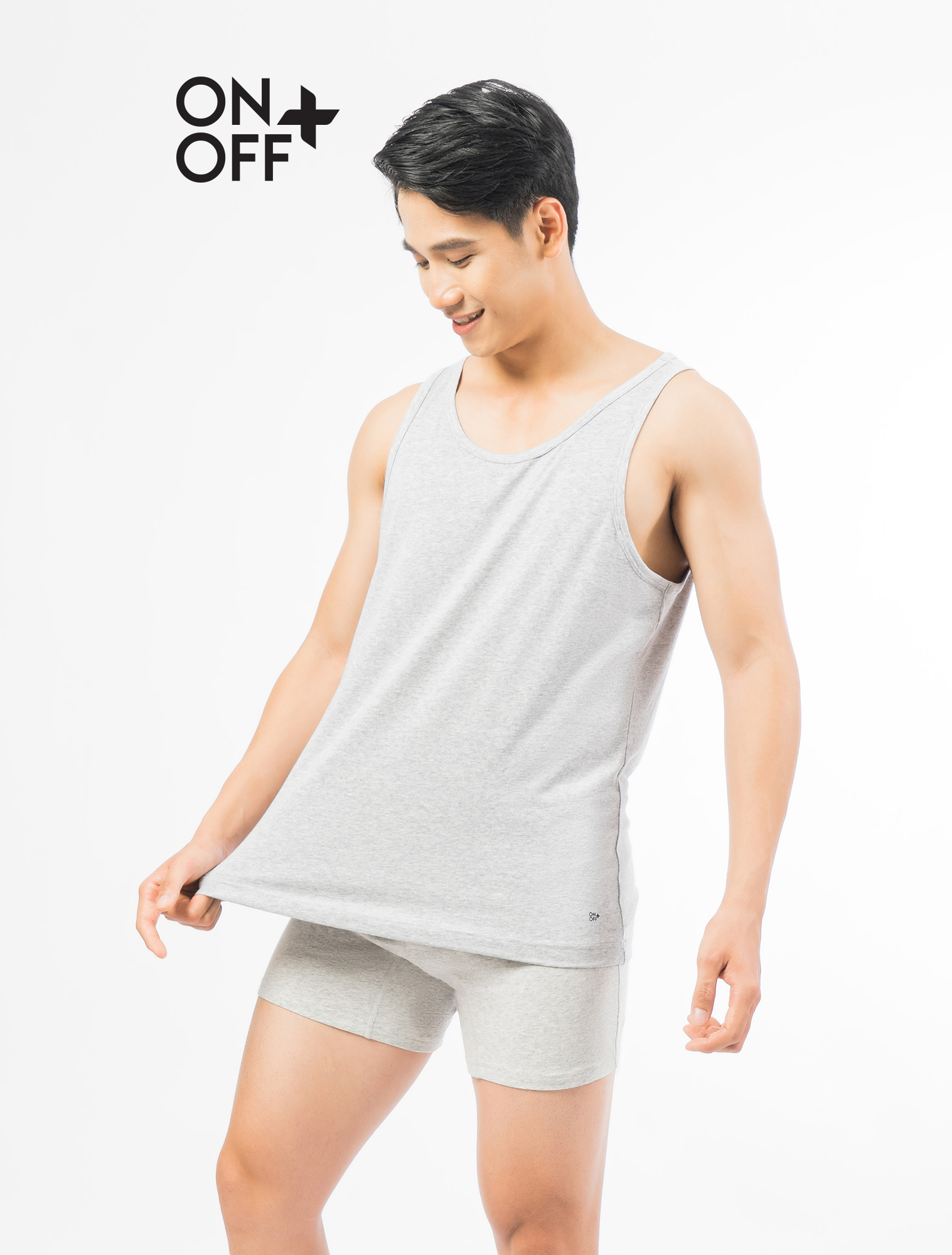 Quần lót nam 2 in 1 Cotton Spandex dáng Boxer ONOFF - 18UK23A038