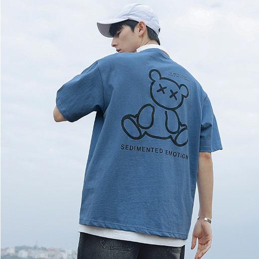 Áo thun nam tay lỡ Triumphal cotton phông unisex phong cách ulzzang hình in phát quang