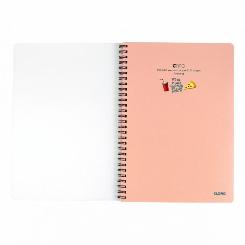 Sổ Vở lò xo 120 trang Caro, Kẻ ngang, Chấm bi Klong B5, Self Planner chọn bìa