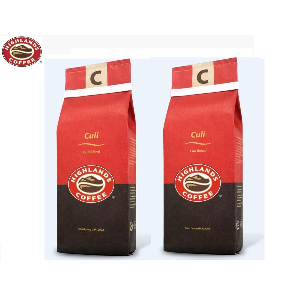 Mua 3 gói tặng 1 gói Cà phê Rang xay Culi Highlands Coffee 200g