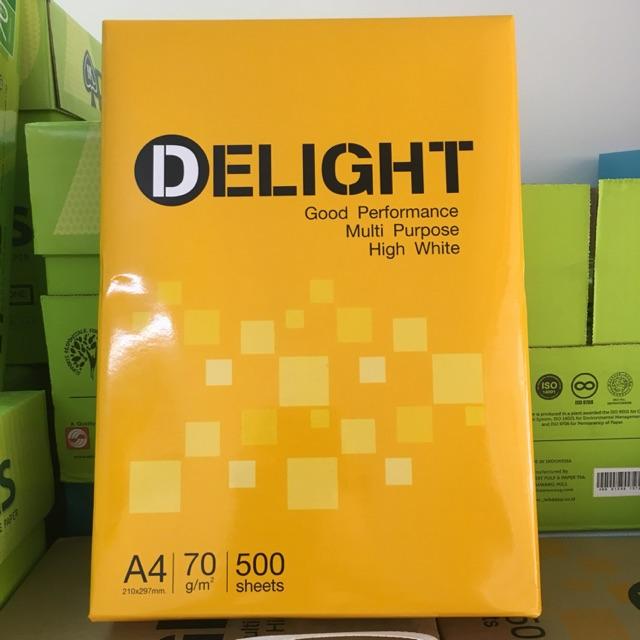 GIẤY DELIGHT 70 A4 ( Đủ 500 tờ)