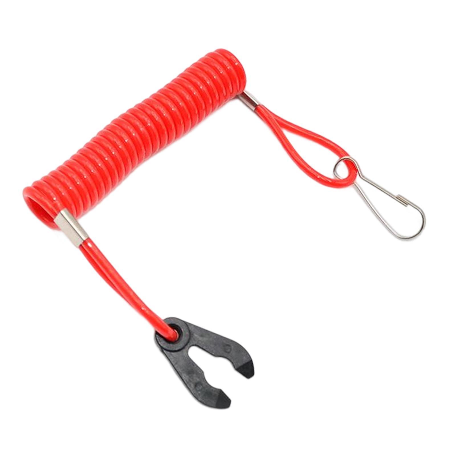 Tether Cord Kill Switch Outboard Kill Switch Lanyard, Easy to Install Easy to Use Durable Outboard Emergency Stop Lanyard for Boat Bike