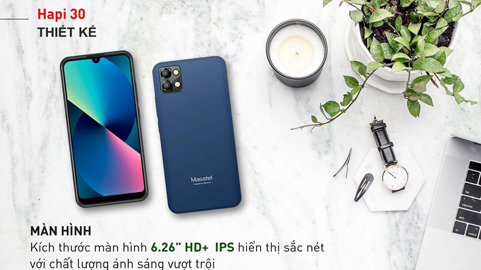 Điện thoại Masstel Hapi 30 4G Hàng Chính Hãng