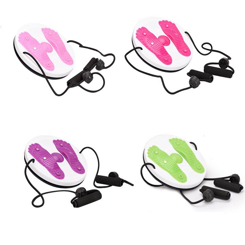 Thiết Bị Tập Thể Dục Xoắn Eo Twist Xoay Eo Thon Gọn Kết Hợp Massager Bàn Chân Có Dây Tập Tay [Dụng cụ tập Gym,Dụng Cụ Thể Thao]-KÈM  Móc Khóa GYM Màu xanh-Giao Ngẫu nhiên