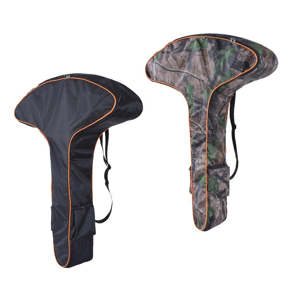 T Shape Oxford Bow Backpack Holder Hunting Accessory Black/Camo