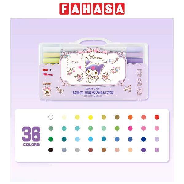 Hộp 36 Màu Vẽ Acrylic Marker Kuromi - iiGEN YZ880577
