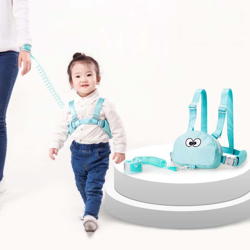 Cho bé Chống Lạc Backback An Toàn Dây Đi Bộ Dây Dắt Trẻ Chống Lạc Cổ Tay Liên Kết Ngoài Trời Du Lịch An Toàn Lực Kéo Dây cho Bé Trai cô Gái