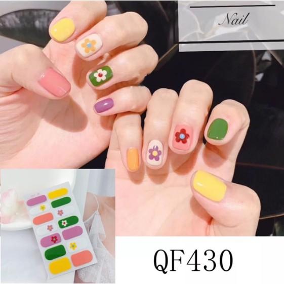 Decal Sticker Nail dán móng tay nhanh Đẹp - Nhanh - Bền (Mẫu 3)