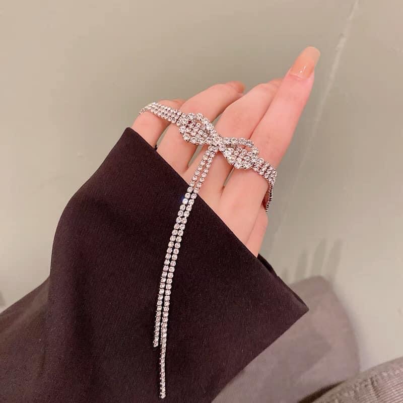 Vòng cổ chocker nữ đính đá sang chảng