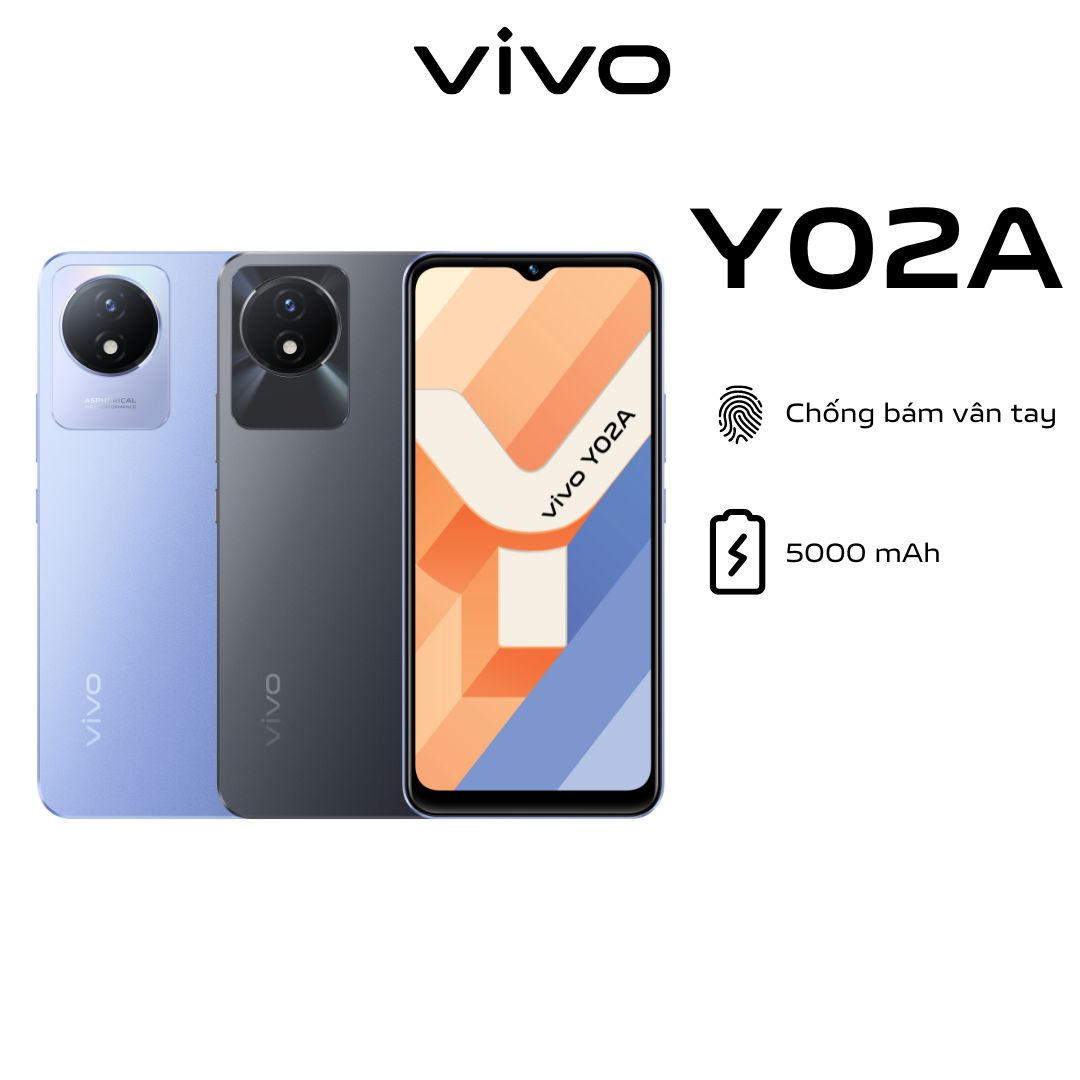 Điện thoại Vivo Y02A - Hàng chính hãng